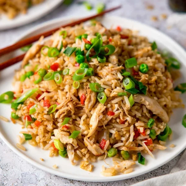 Gebratener Reis mit Poulet